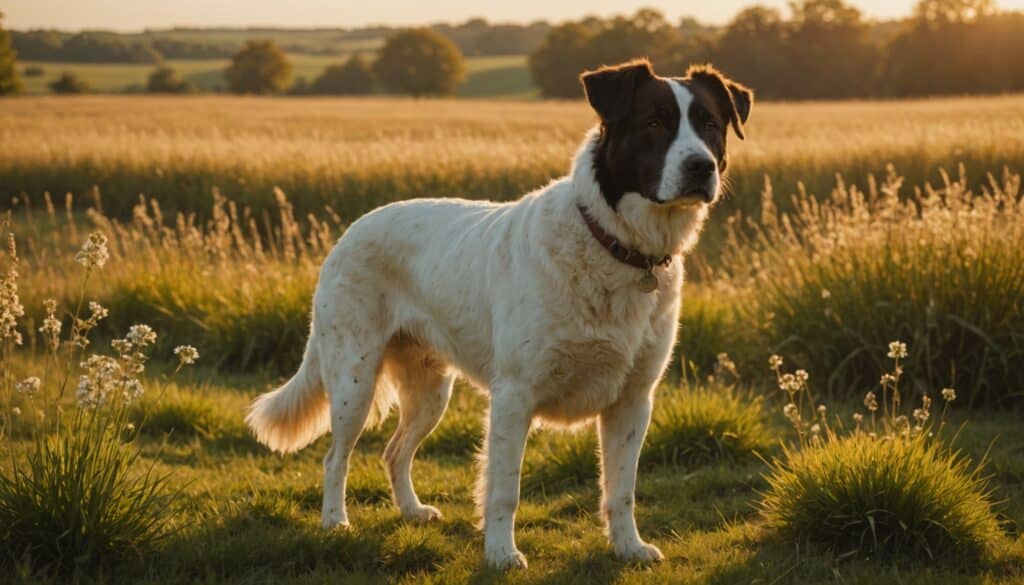 Ancien chien d'arrêt danois au pelage distinctif