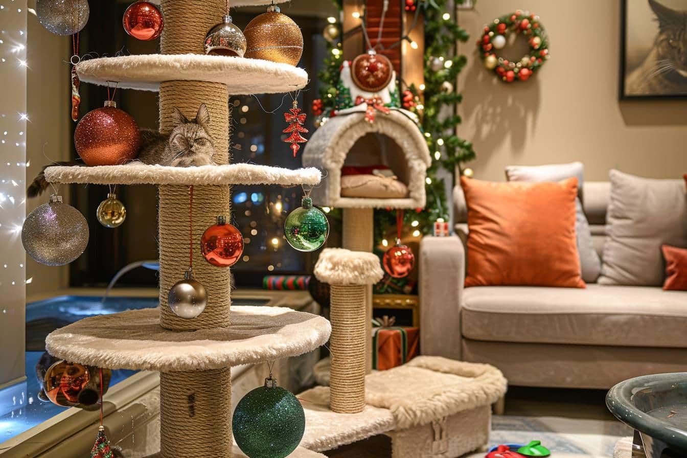 Cadeaux de Noël amusants pour les félins  
Idées créatives pour gâter les chats à Noël