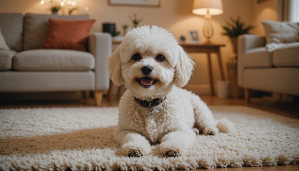 Chien hypoallergénique à poil court et doux