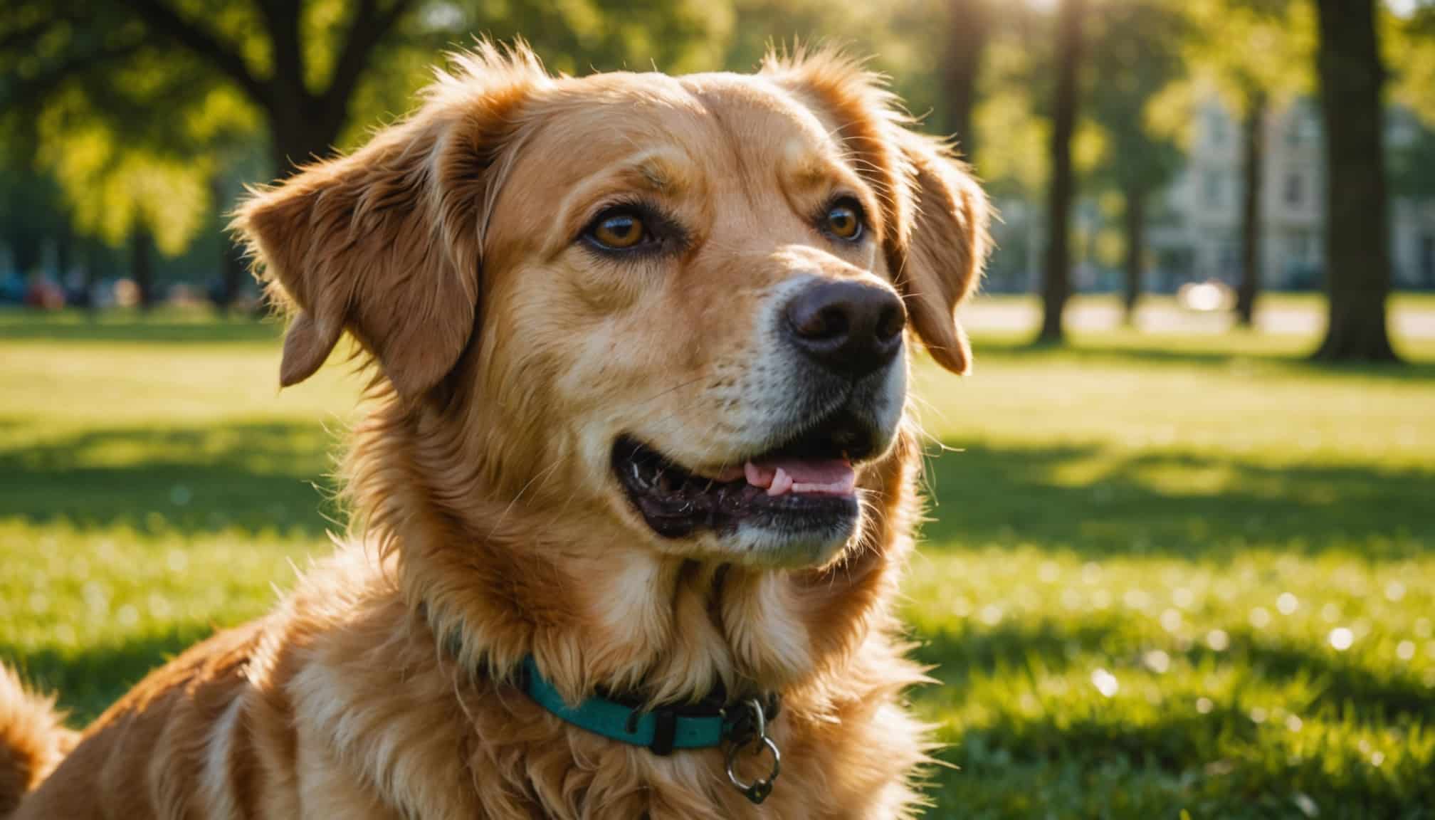 Chien imposant au regard perçant et au pelage sombre  
Molosse puissant avec une posture fière et majestueuse