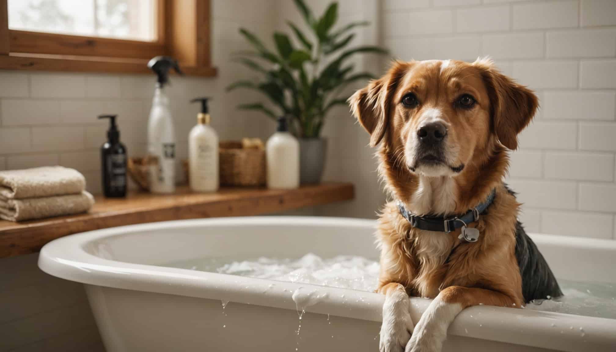 Produit naturel pour le toilettage canin  
Solution douce pour laver un chien à la maison